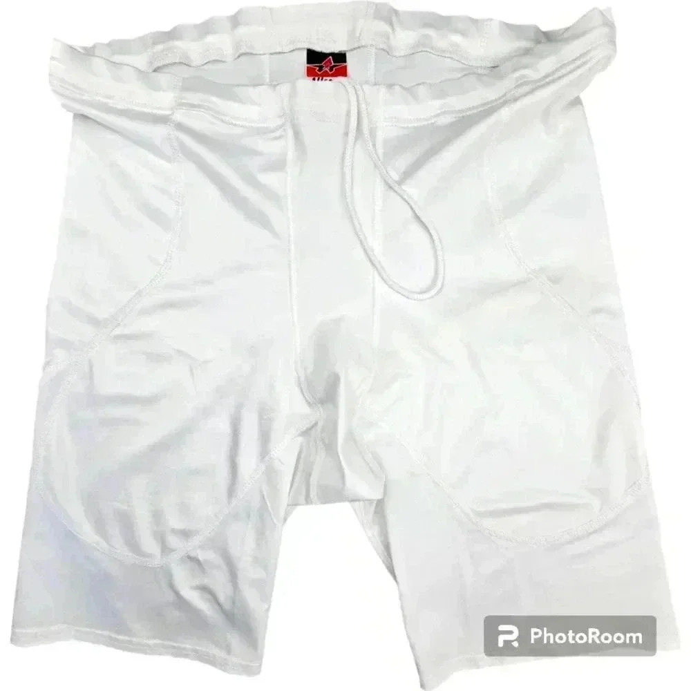 Alleson Adult 5 Pocket Football Girdle w/ Elastic Waistband White NIP #695l  4XL